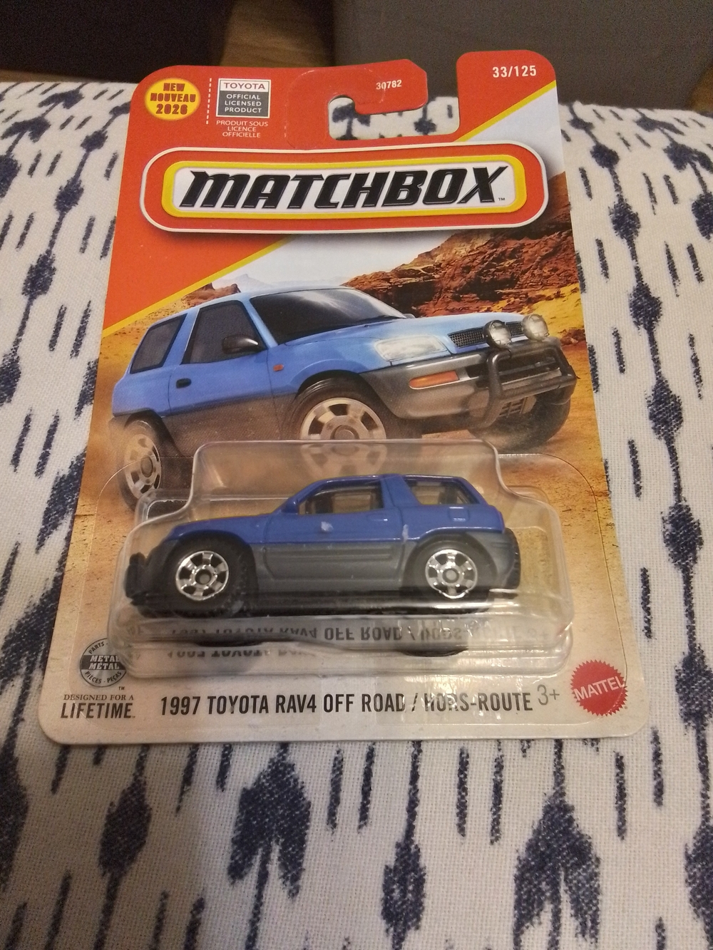 Matchbox Blue 1997 Toyota RAV4 Off Road Toy Car
